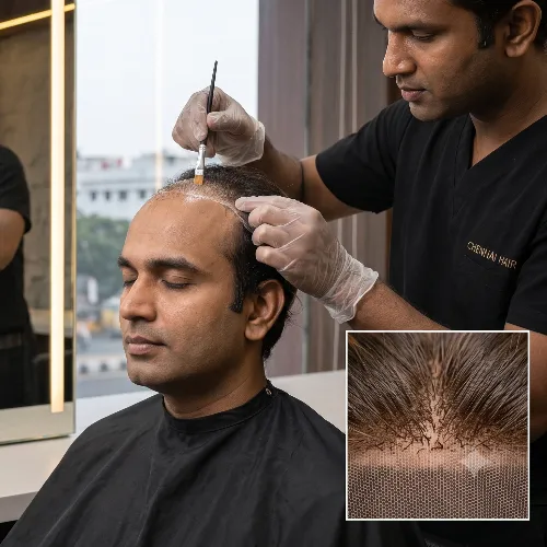Permanent Hair Wig Fixing