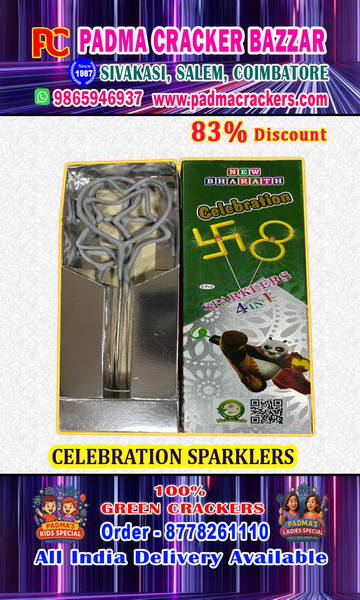 SHAPE SPARKLER– 4 PC (HEART,8,STAR,MAGIC)