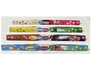 DOUBLE 2 DECKER - DOUBLE SIDE MULTICOLOR CANDLE