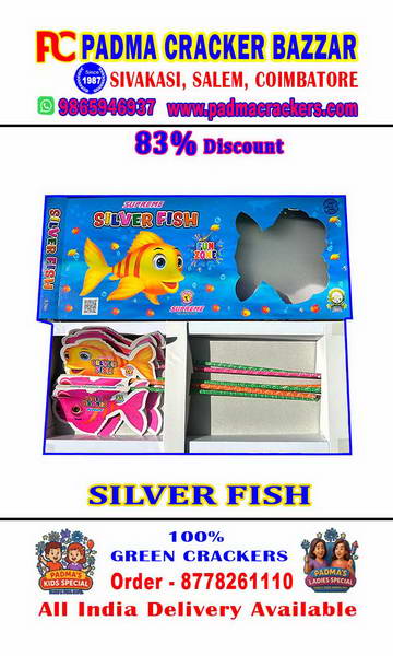 SILVER FISH - FISH SHAPED (6PC)