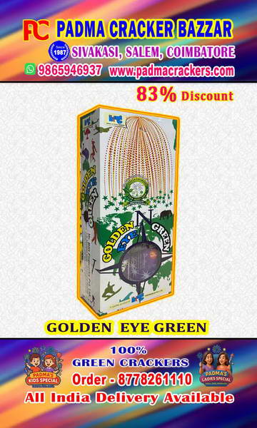 3 ½ GOLDEN EYE GREEN (2PC)