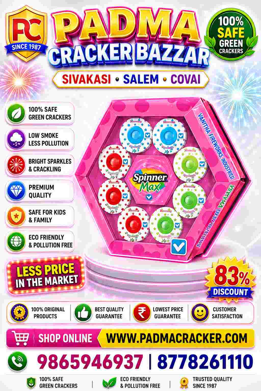 SPINNER - MIX- MULTICOLOR CHAKKER